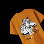 Tiger Combat Oversized T-Shirt – 240 GSM | 100% Cotton | Sand Stone - Image 4