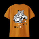 Tiger Combat Oversized T-Shirt – 240 GSM | 100% Cotton | Sand Stone - Image 2