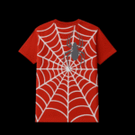 Web Power Oversized T-Shirt – 240 GSM | 100% Cotton | Flame Red - Image 4