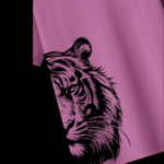 Tiger Combat Oversized T-Shirt – 240 GSM | 100% Cotton | LT Lavender - Image 4